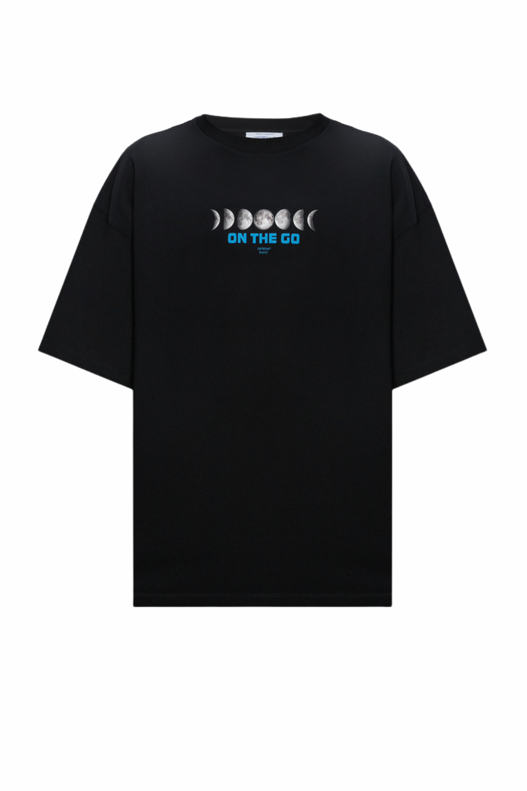 Off-White Black T-shirt on the moving moon