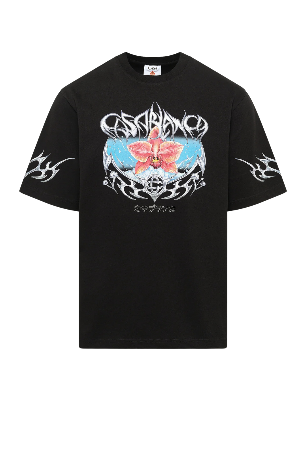 Мъжка тениска с щампа Casablanca, бяла