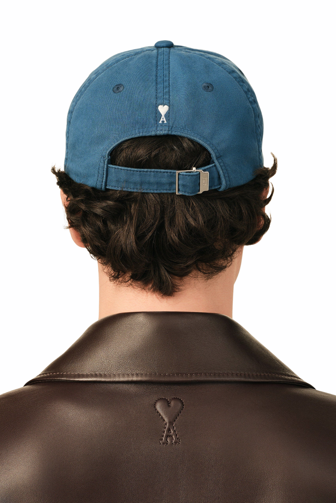 Ami Paris Blue Cotton "Thank You for Being a Friend" Cap