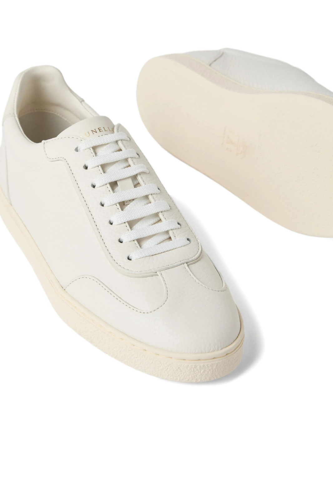 Brunello Cucinelli leather Man sneakers White