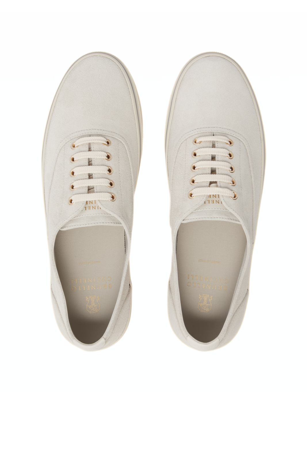 Brunello Cucinelli Suede Grey Men Sneakers