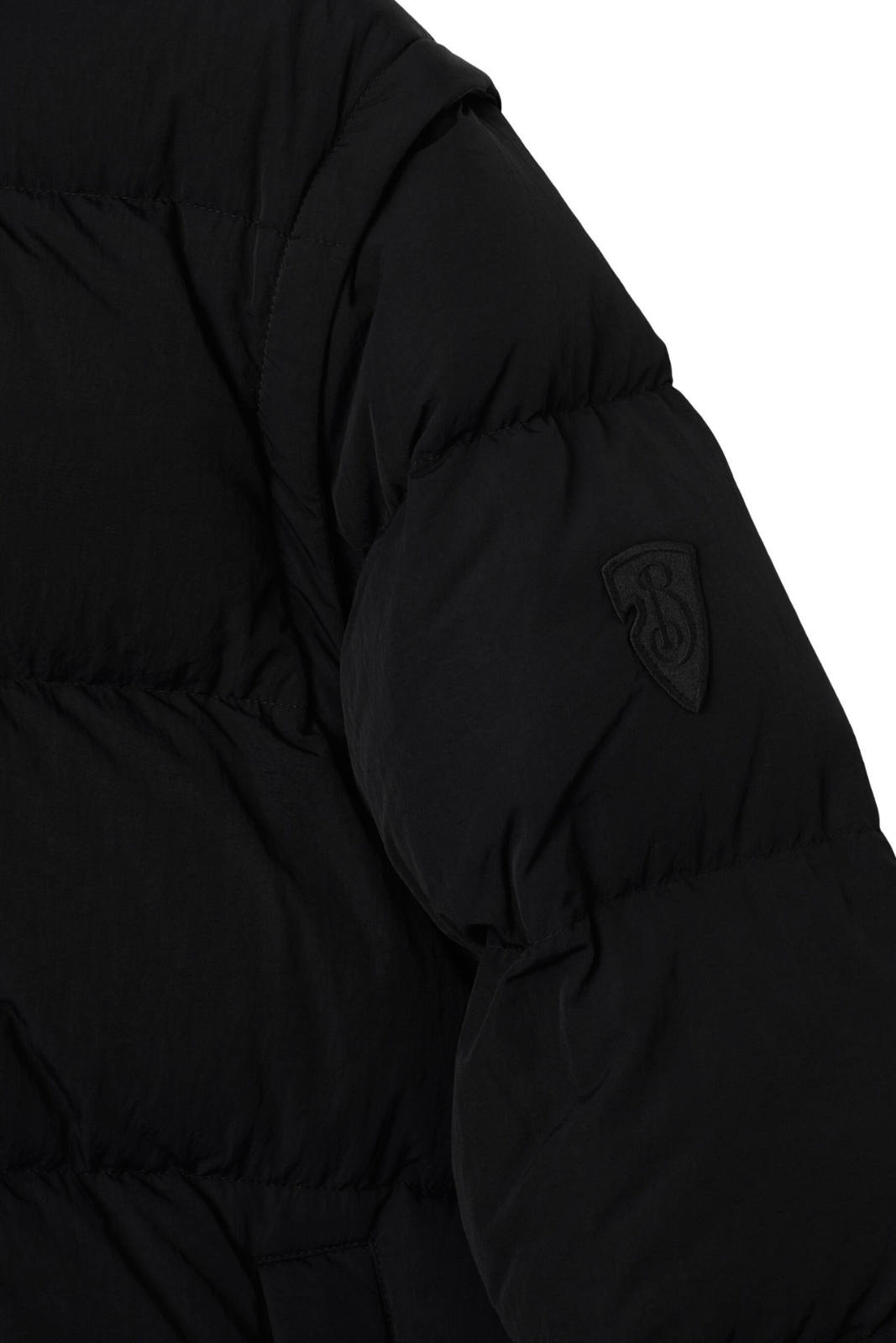 Пухено яке с лого на Burberry, чернокож