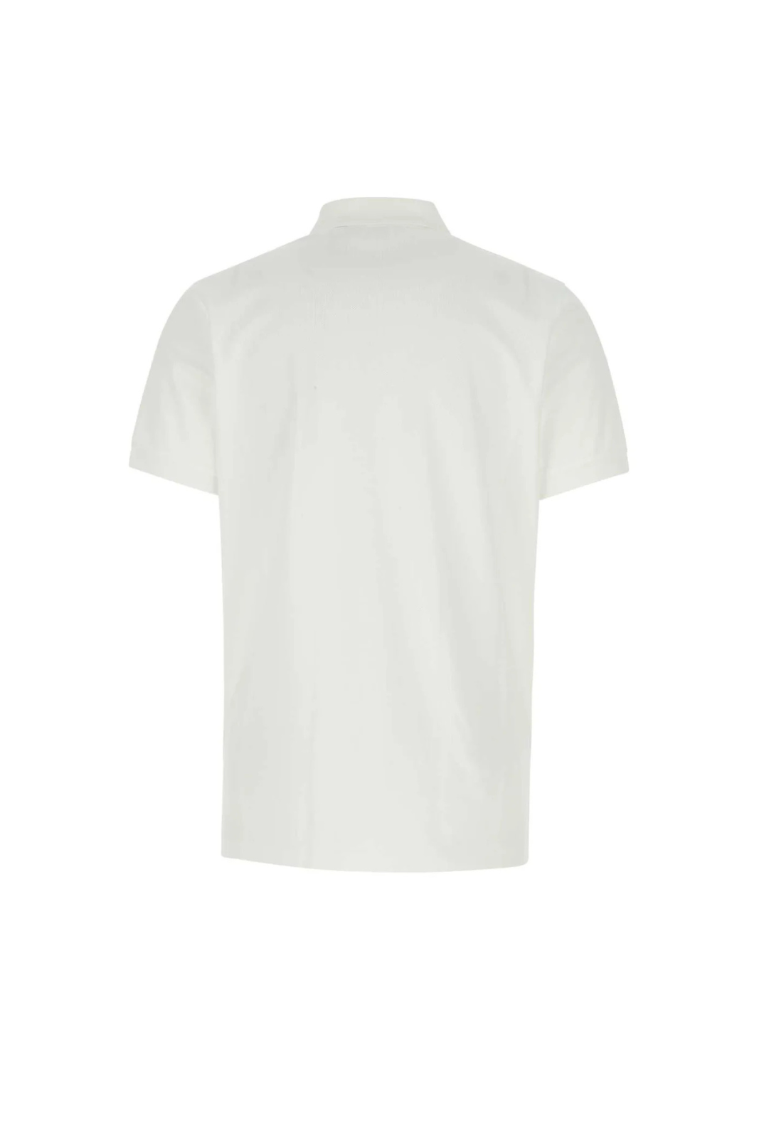 Burberry Logo Patch Short-Sleeved Polo Shirt White