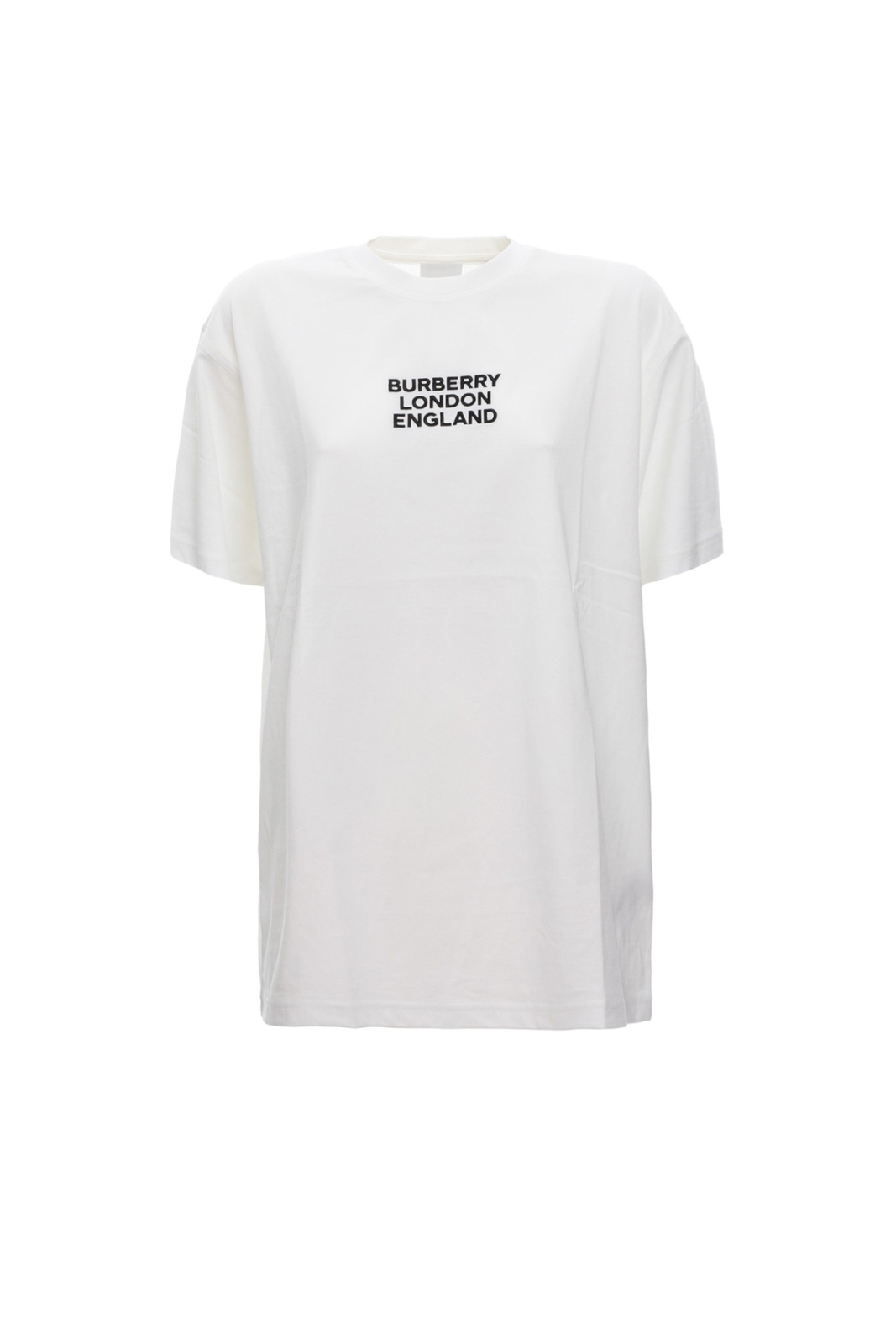Тениска с бяло лого Burberry London Cotton