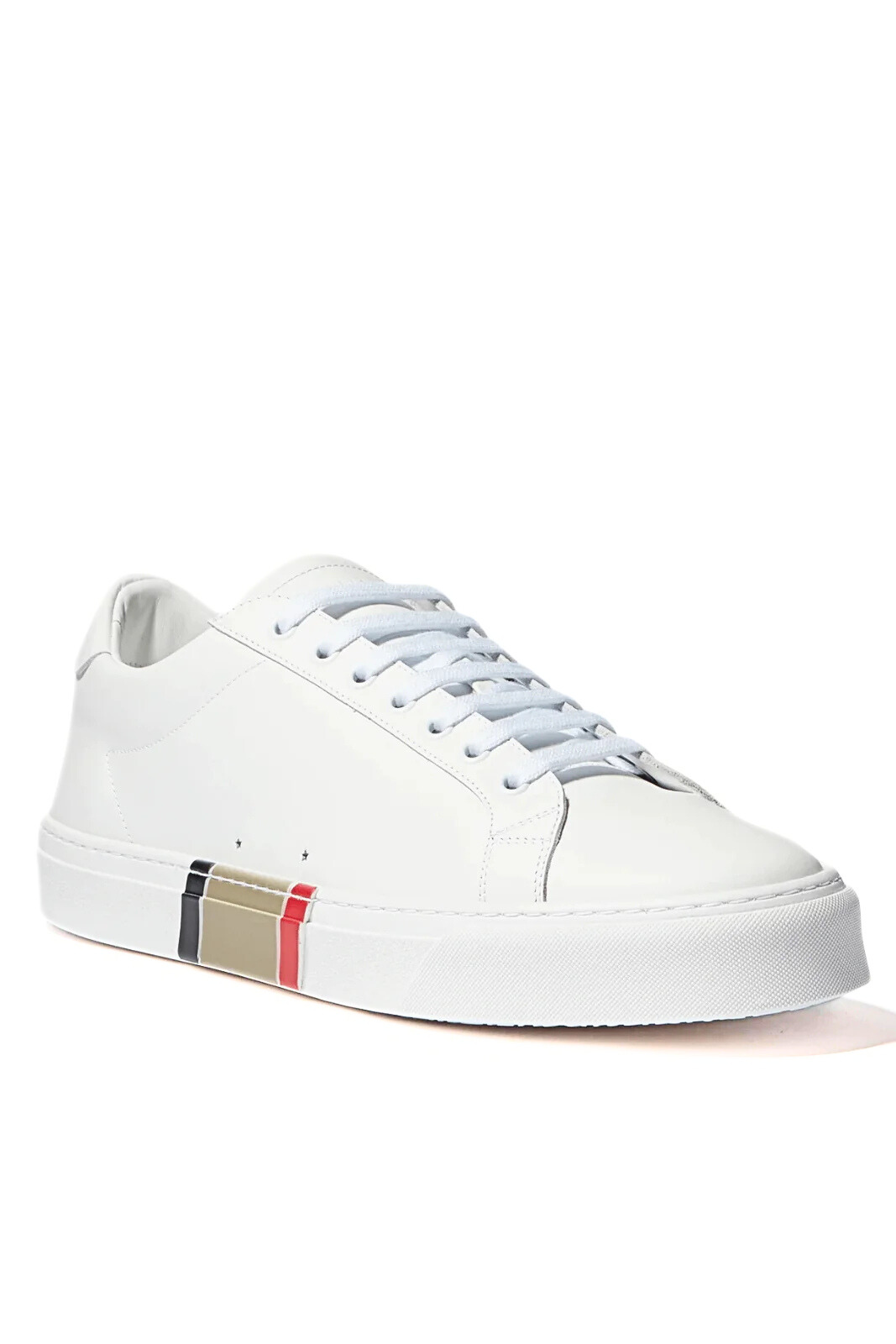 Ниски кецове Burberry Rangleton от естествена кожа в бяло