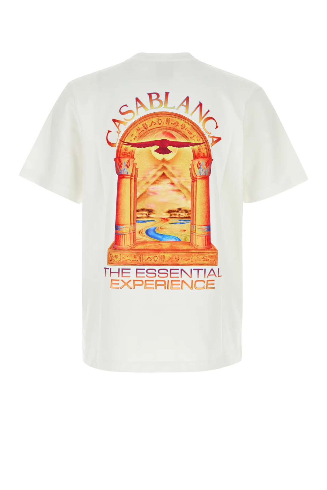 Casablanca White Organic Cotton Hermons Mirage T-Shirt