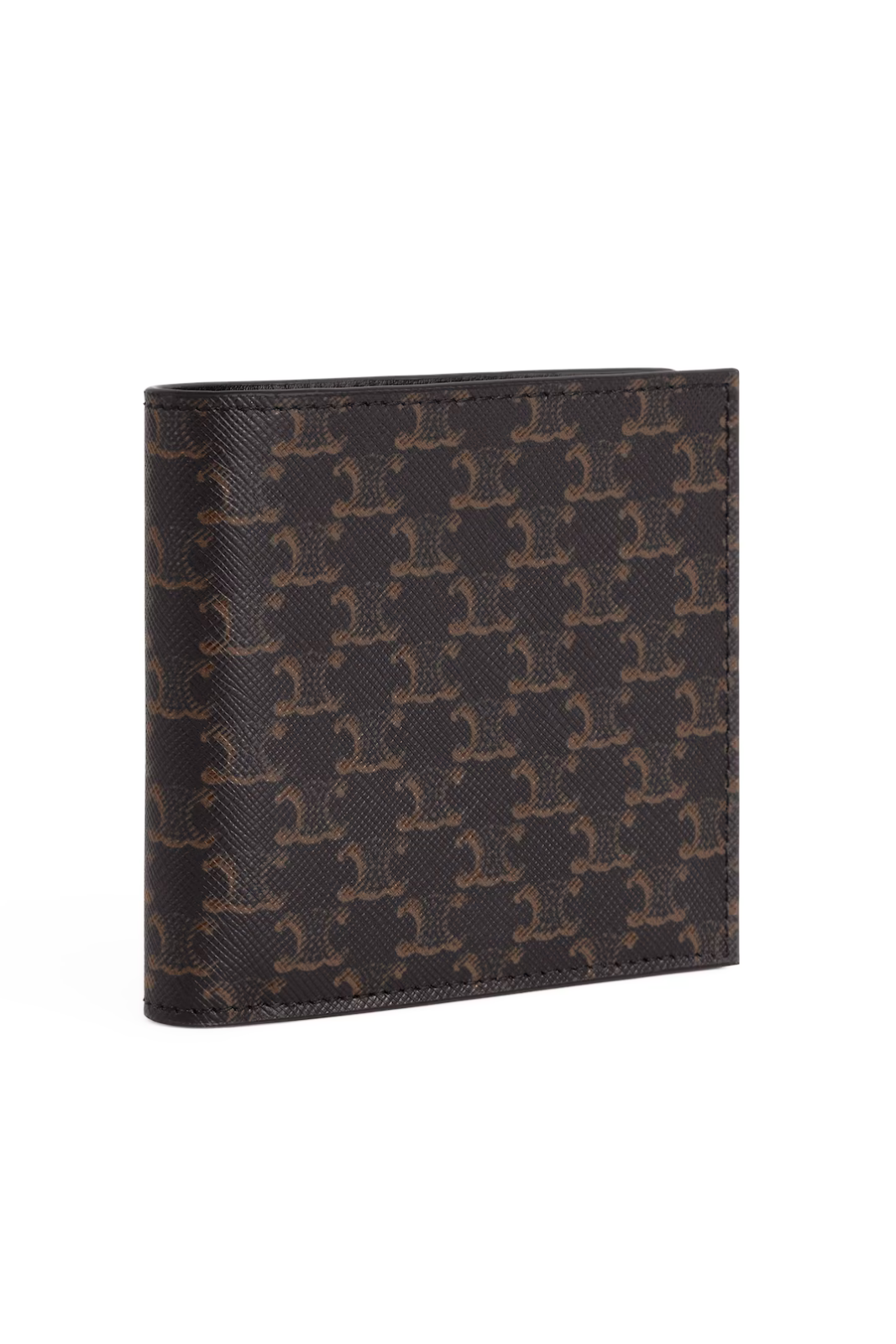 Celine Bi-fold card holder IN Triomphe Canvas Black