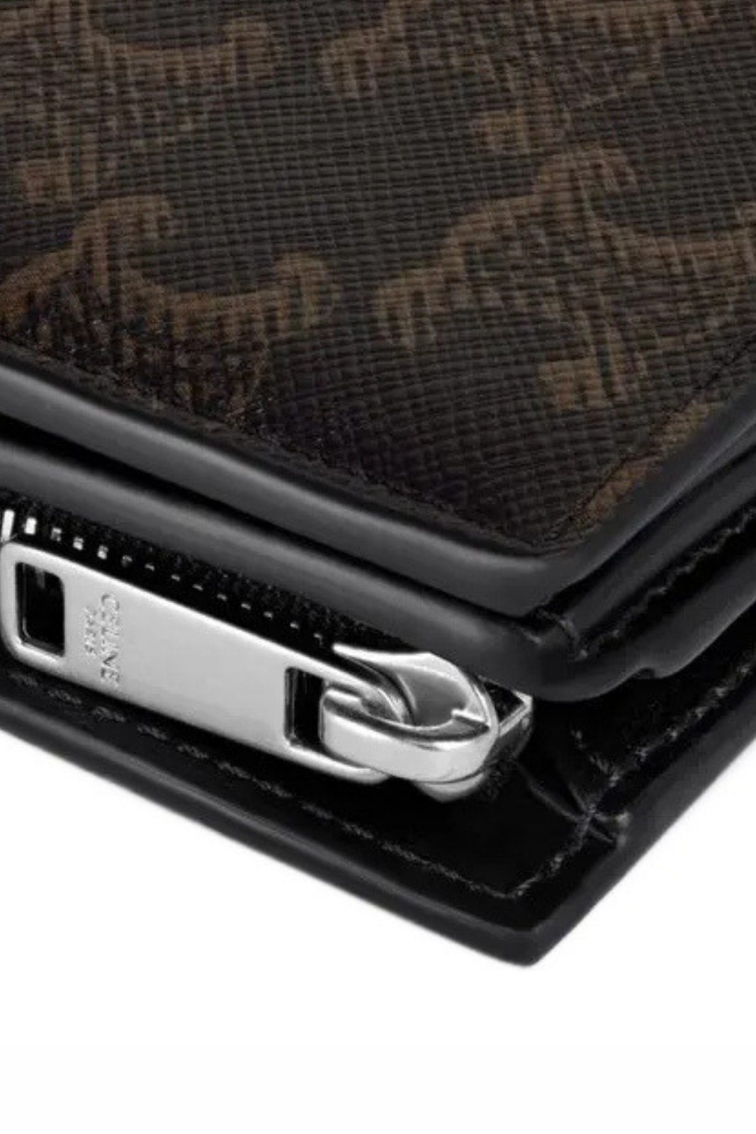 Celine compact wallet in triomphe canvas Black