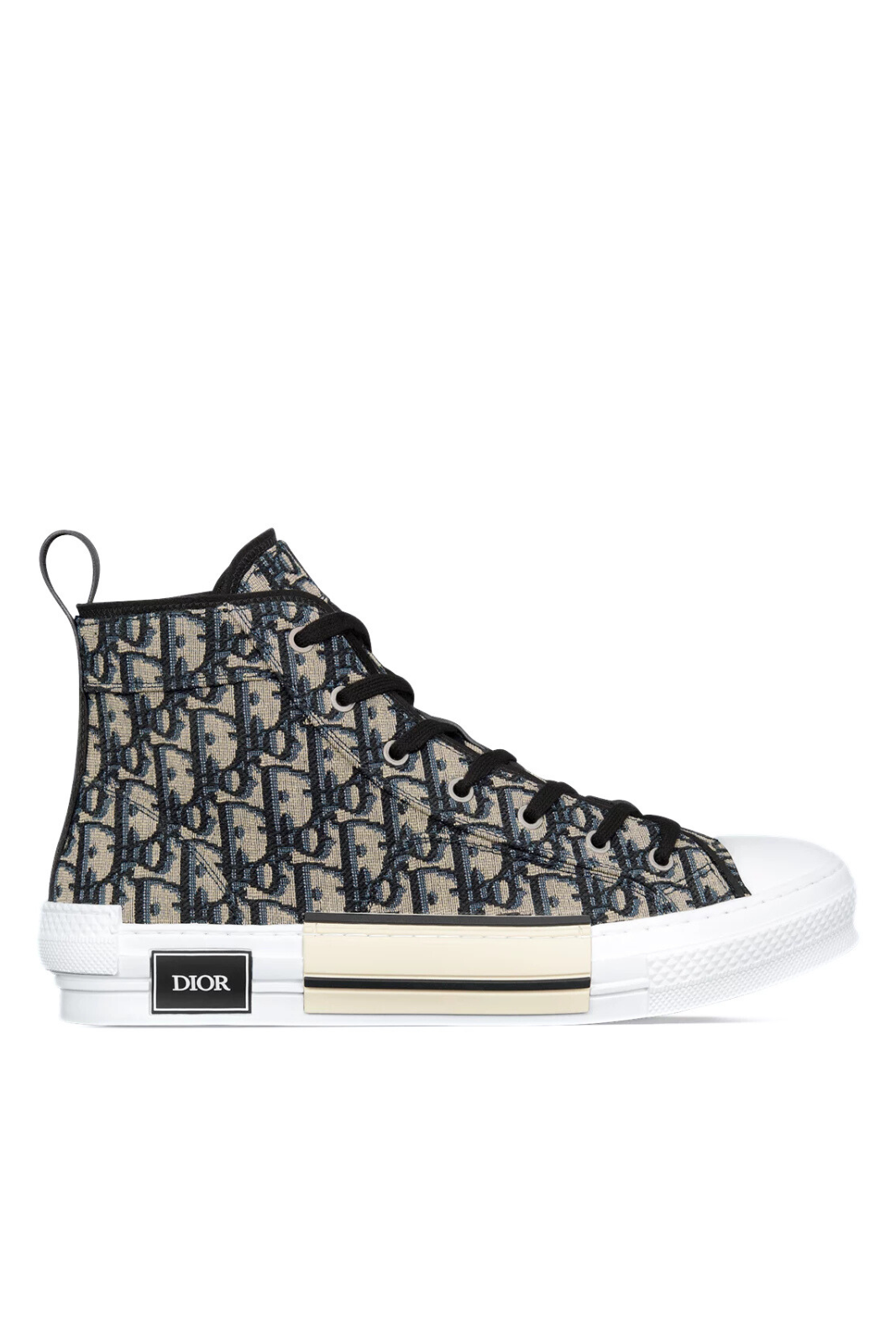 Christian Dior B23 League High-Top Sneaker Beige and Black