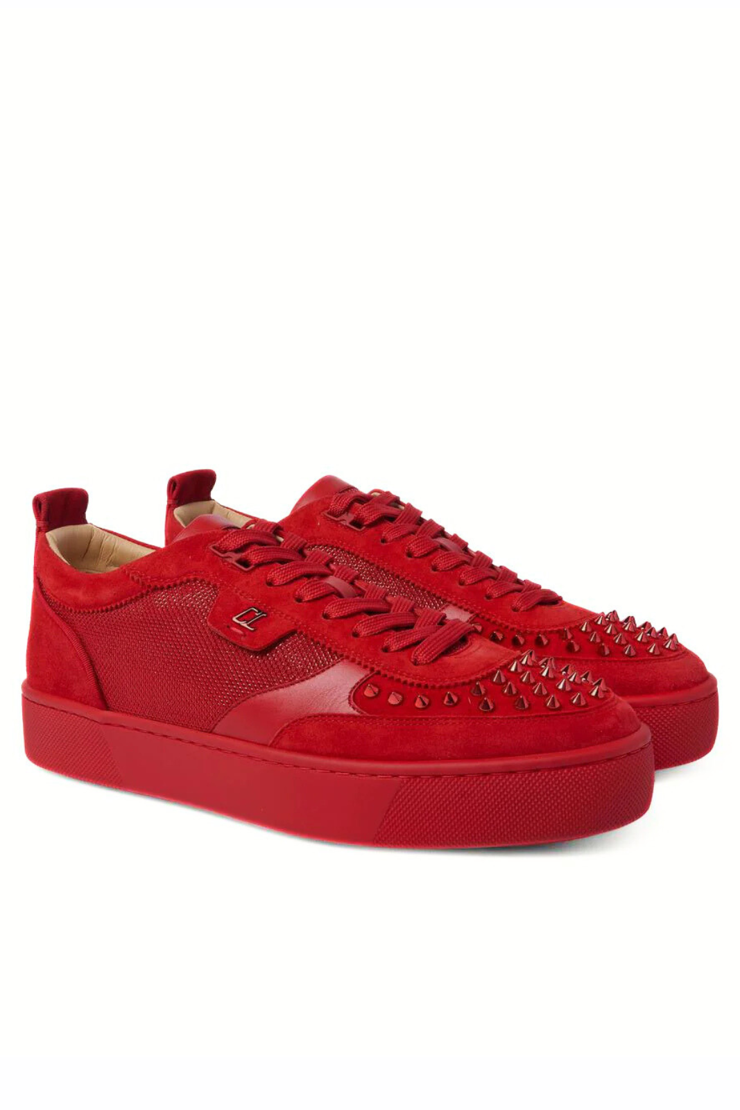 Christian Louboutin Astroloubi Mid маратонки бяло-червено