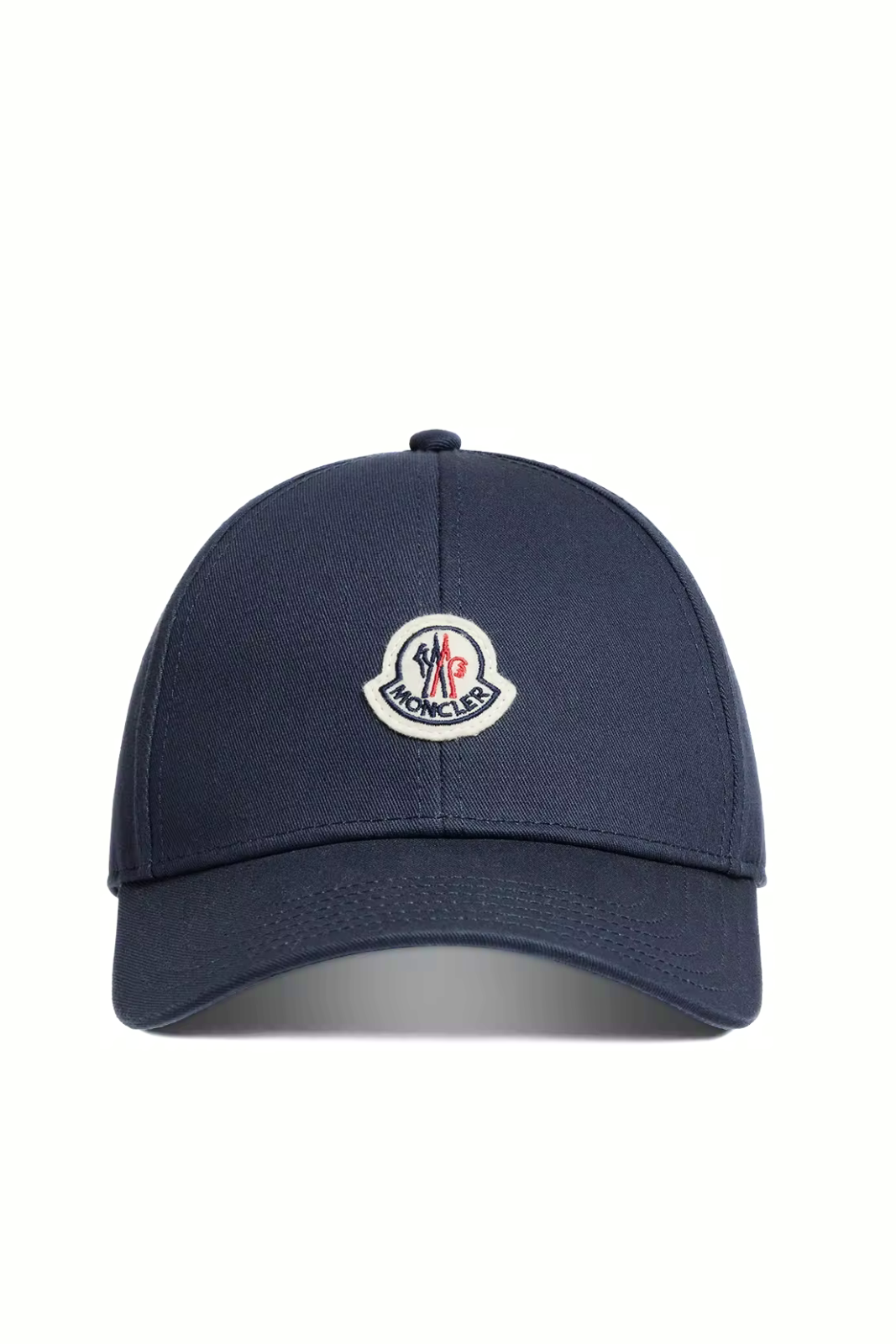 Moncler Cotton Gabardine Baseball Cap Navy