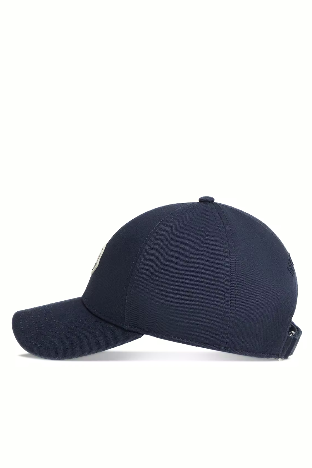 Moncler Cotton Gabardine Baseball Cap Navy