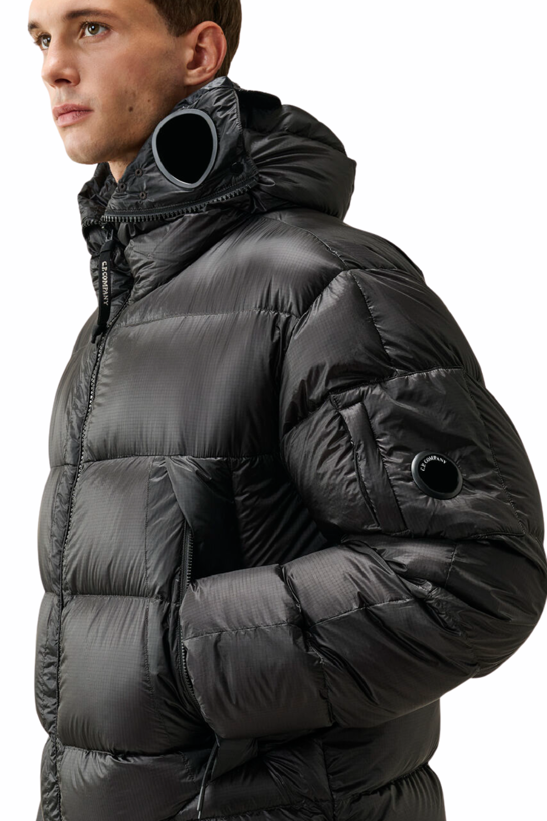 C.P Company D.D. Shell Explorer Lens Down Jacket