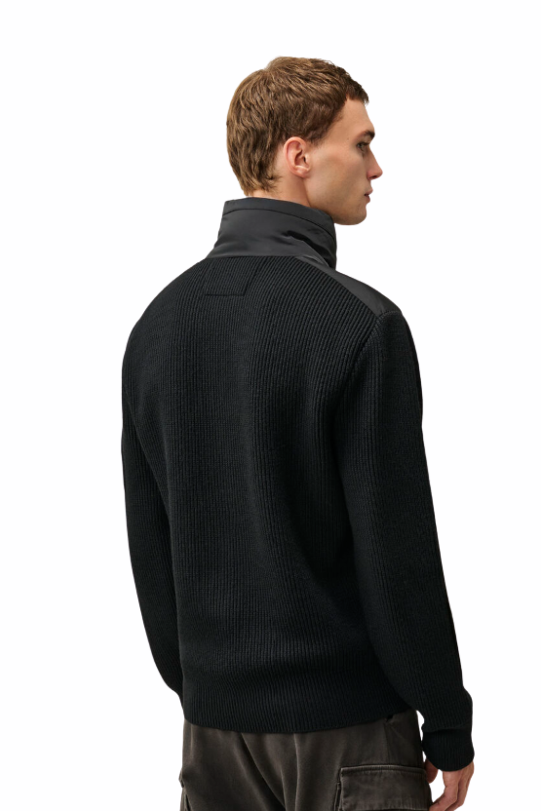 C.P Company Extrafine Merino Wool Mixed Lens Zip Sweater