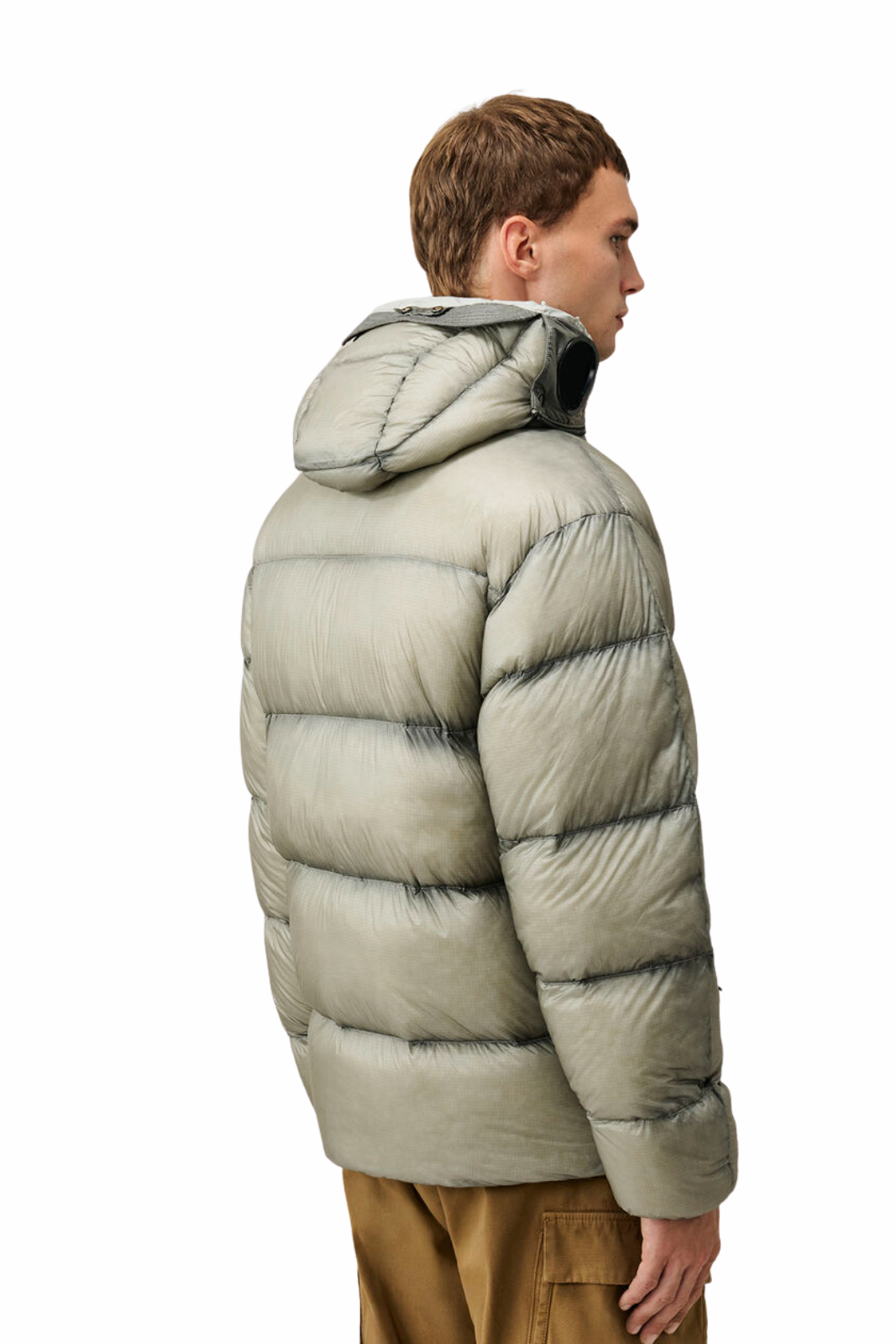 C.P Company D.D. Shell Explorer Lens Down Jacket Flint Grey