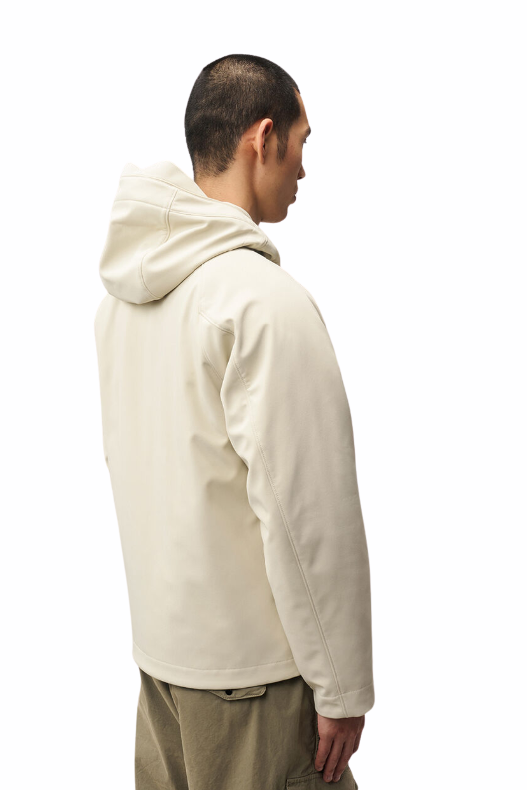 C.P. Company C.P. Shell-R Padded Hooded Lens Jacket Silver Birch