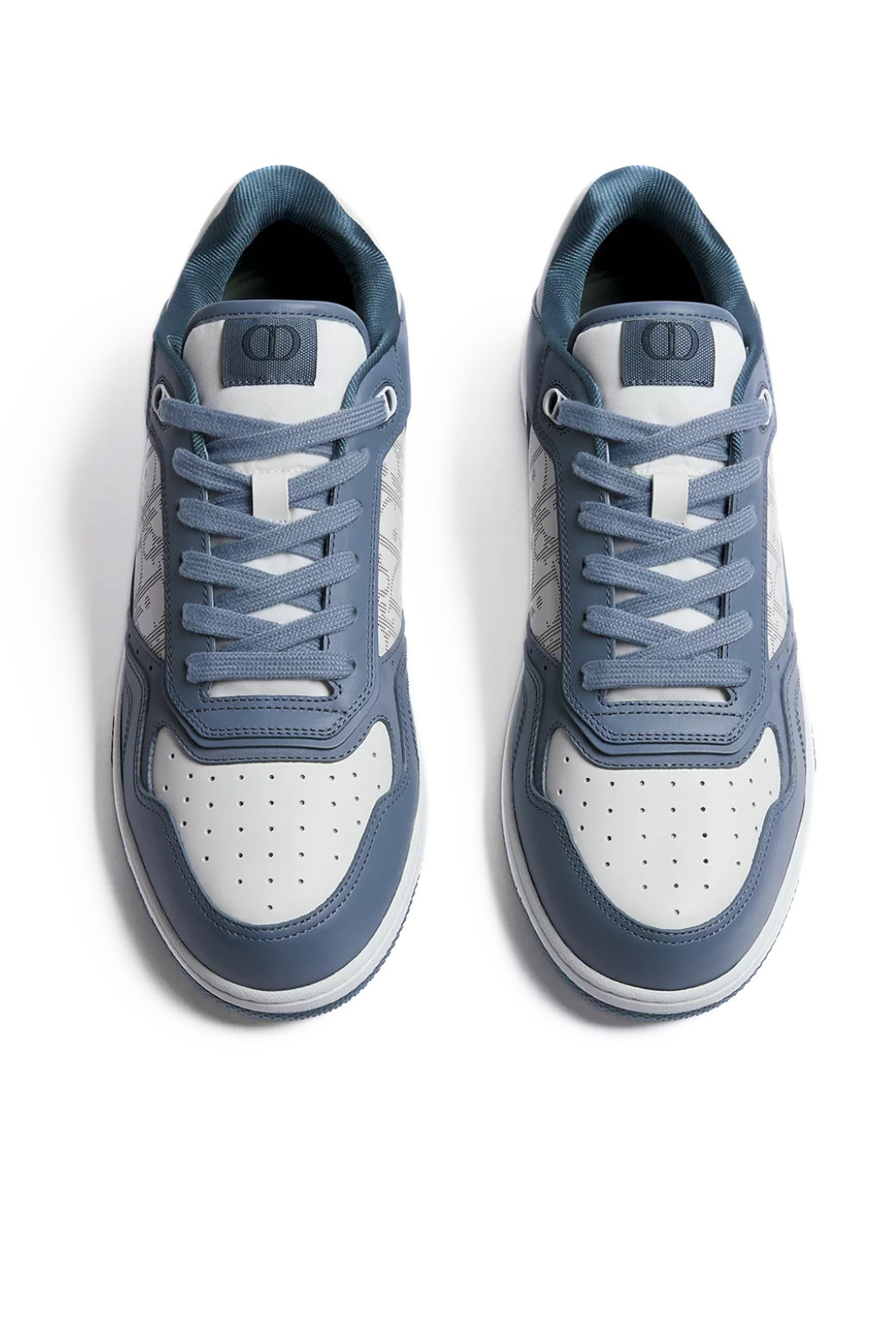 Dior B27 Uptown Low-Top Sneakers Smooth blue and white calfskin and white