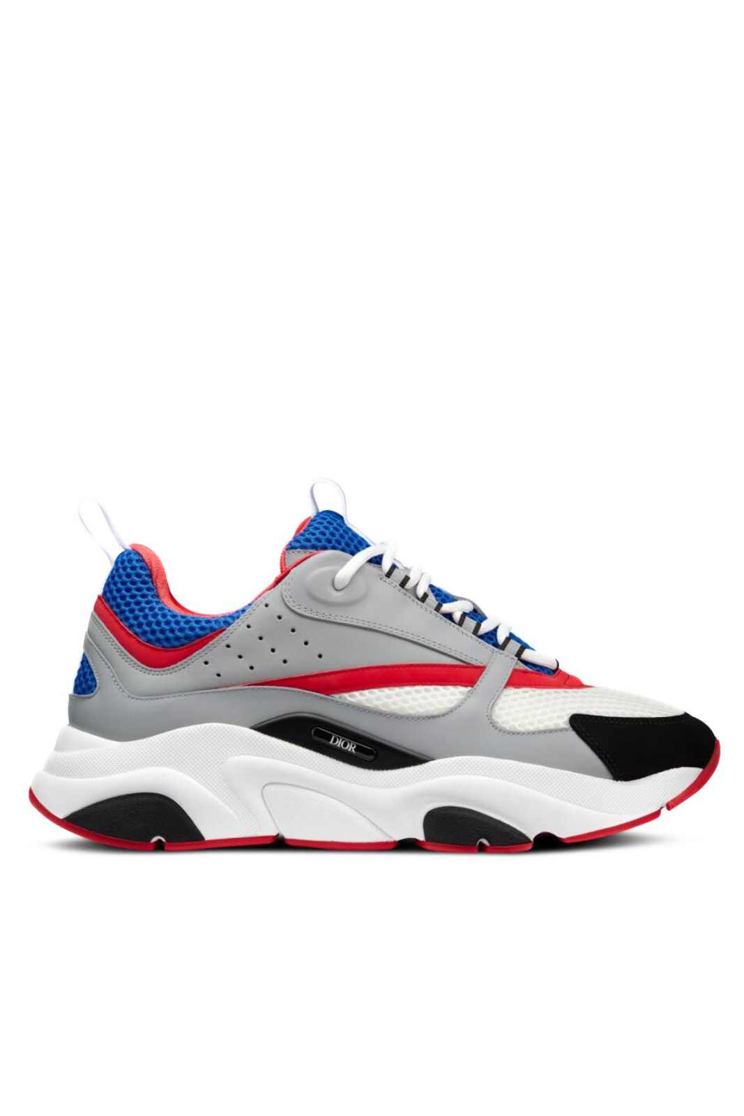 Мъжки маратонки Dior B22 в многоцветно червено, сиво и синьо