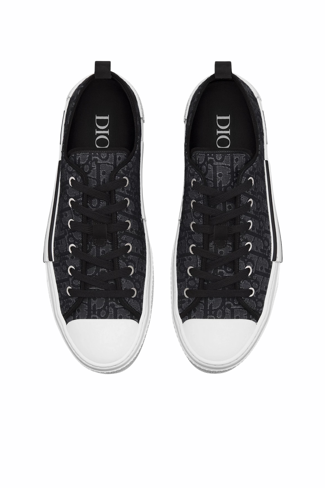 Dior B23 League Low-Top Sneaker Silver-Tone Metallic Black Dior Oblique Jacquard