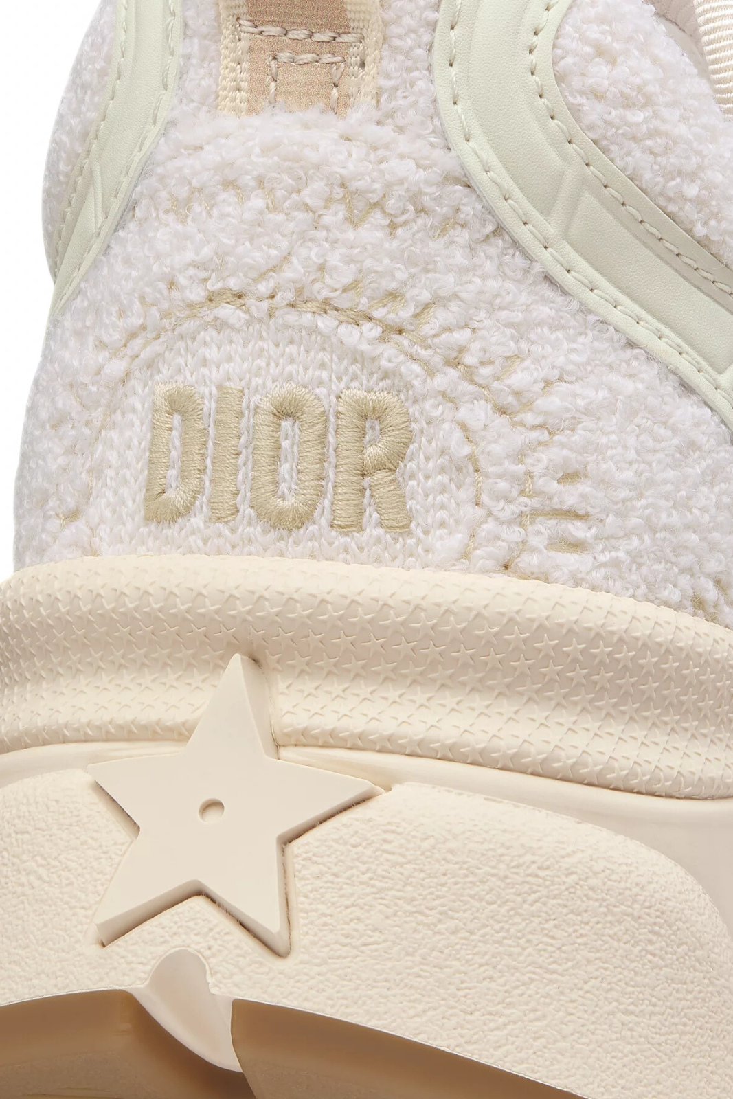 Dior Chrono Sneakers Beige sponge effect technical fabric and leather