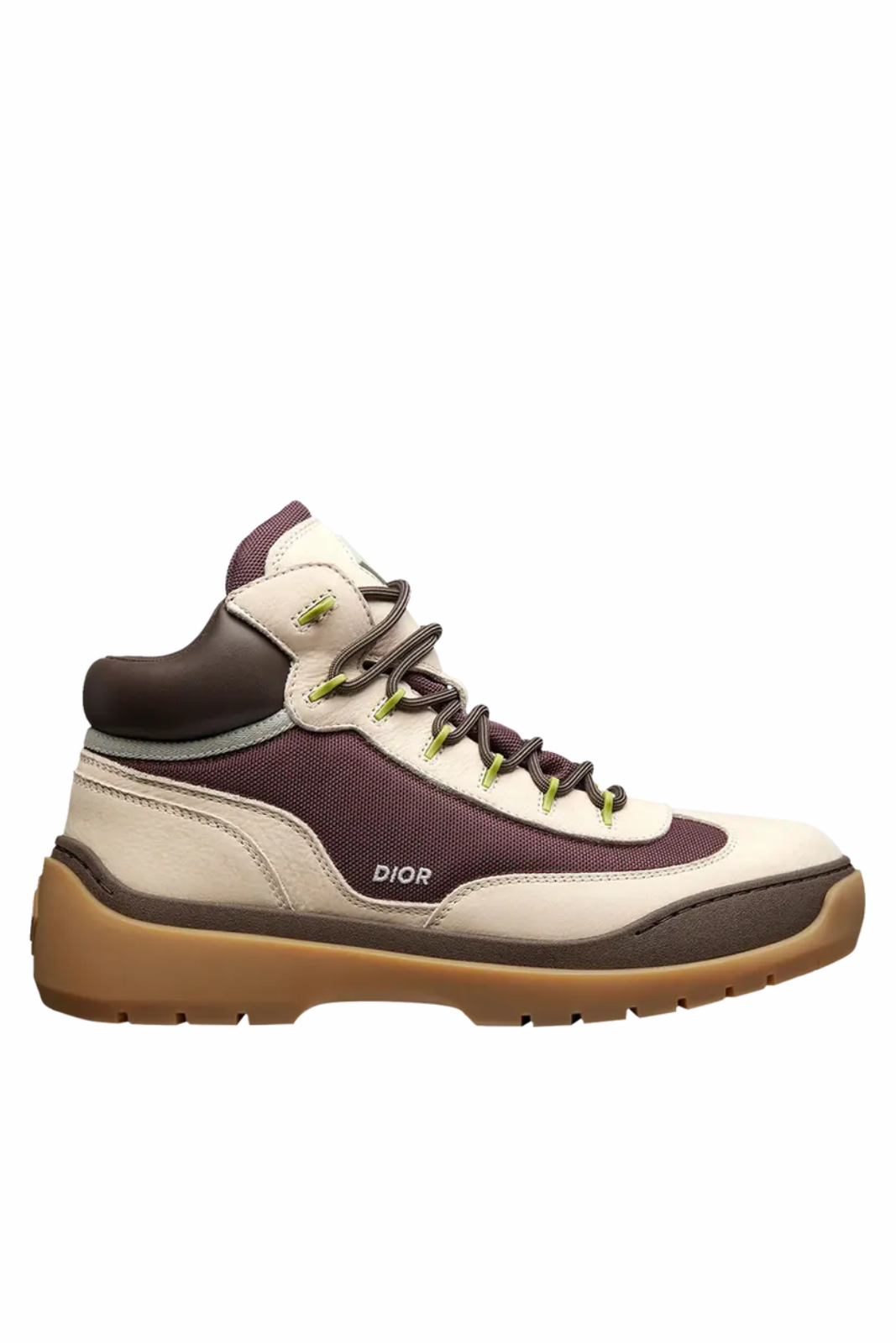 Dior Dean Men Ankle Boot Beige Burgundy