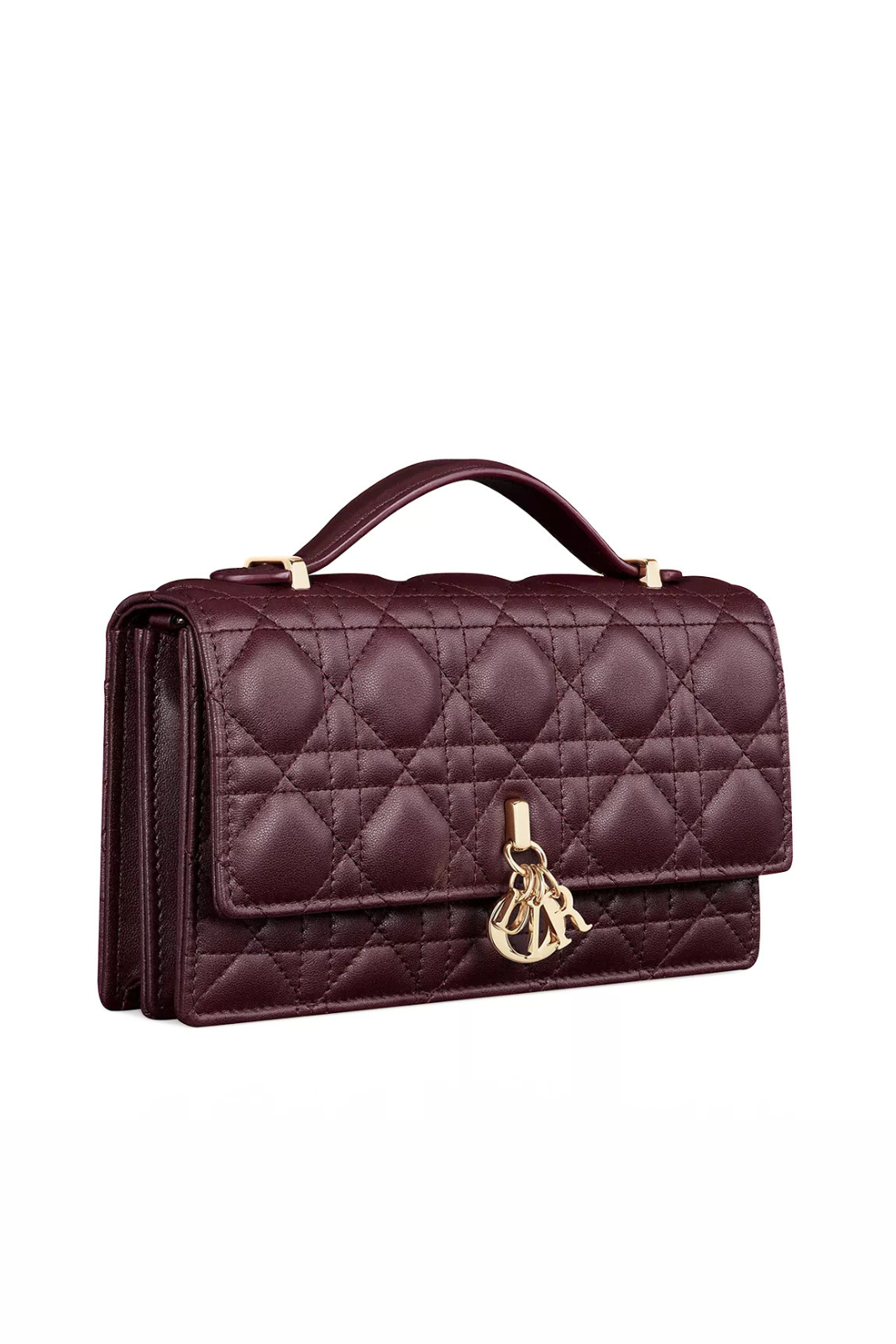 Dior My Dior mini bag Cannage lambskin in Deep Amaranth