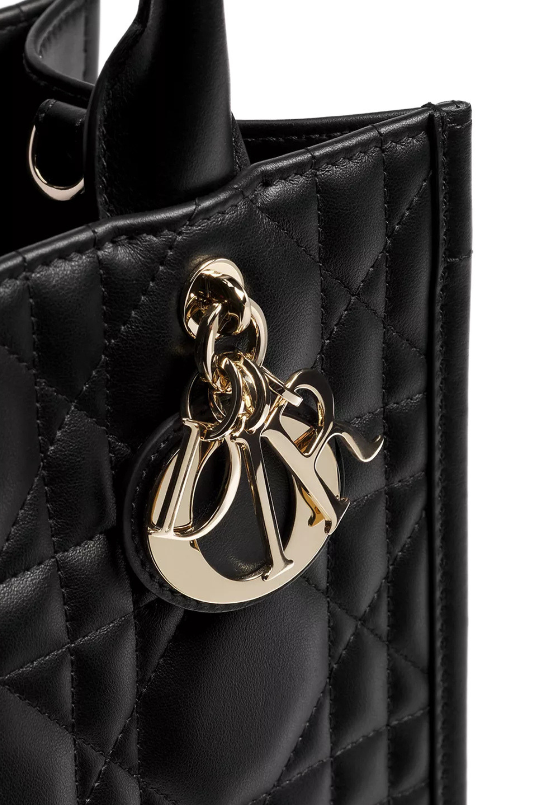 Dior Small Dior Book Tote Black Macrocannage Calfskin