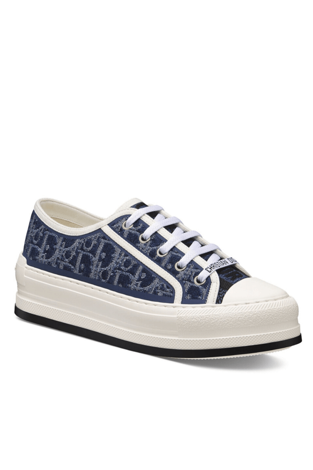 Кецове Dior Walk'n'Dior на платформа, сини, памучни деним с ефект на измиване на камък