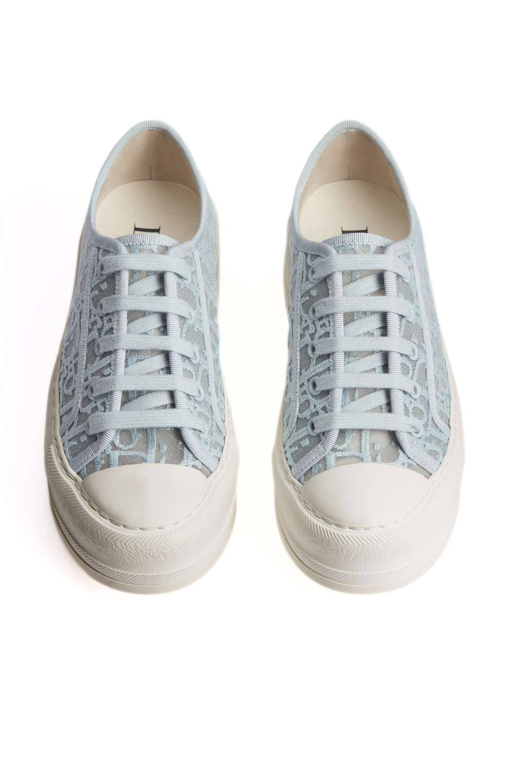 Dior Walk'n'Dior Platform Sneaker Sky Blue Dior Oblique Embroidered Mesh