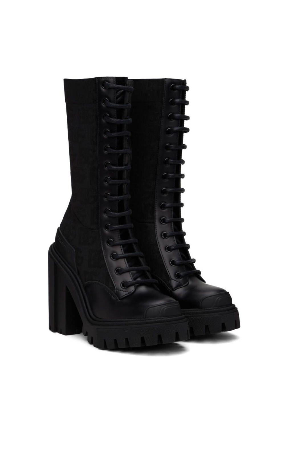 Dolce & Gabbana Black All-Over DG Boots for Women
