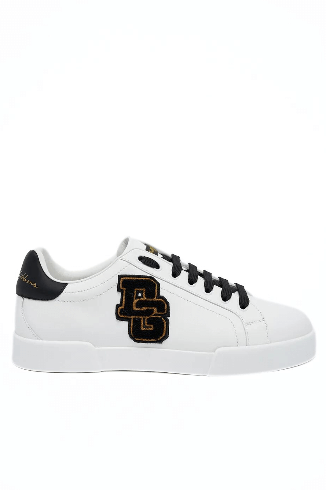 Dolce & Gabbana Portofino Patch White Sneakers