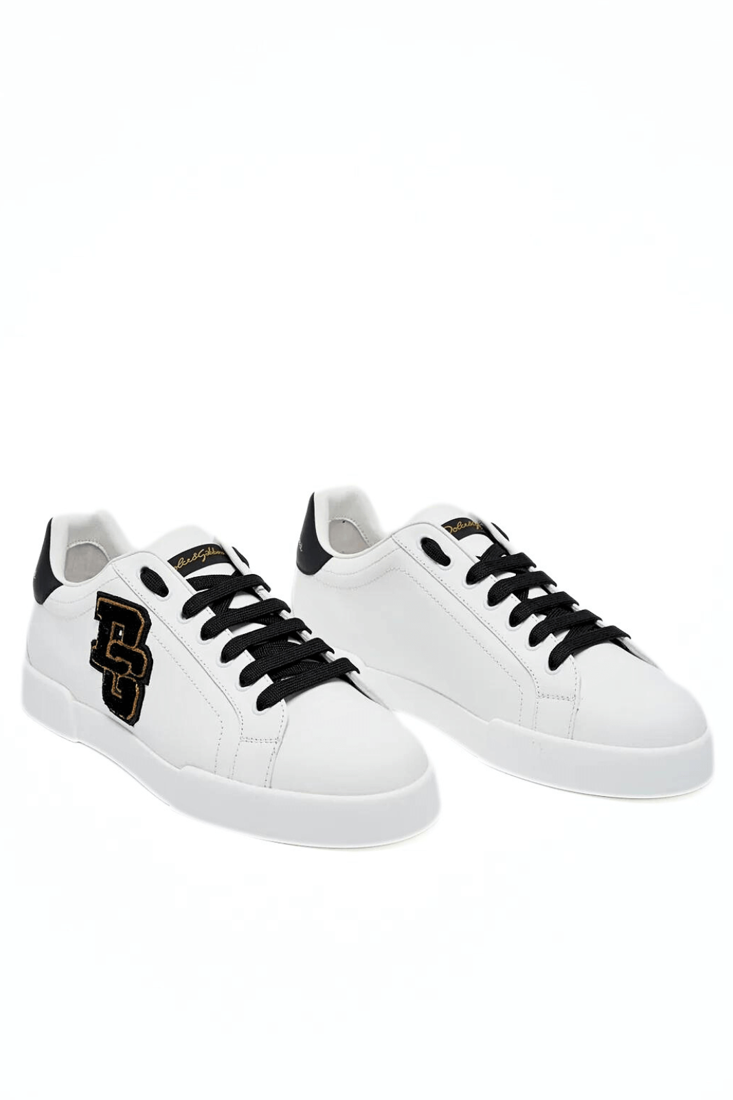 Dolce & Gabbana Portofino Patch White Sneakers
