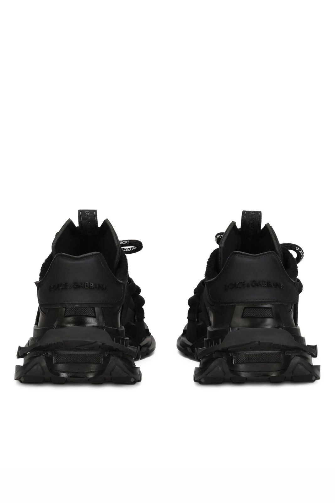 Dolce & Gabbana Mixed-material Space sneakers Black