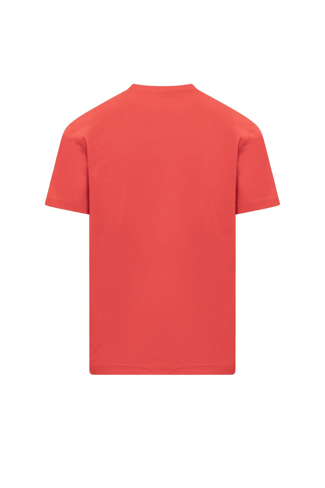 Тениска с кръгло деколте Dsquared2 Cotton с оранжево лого
