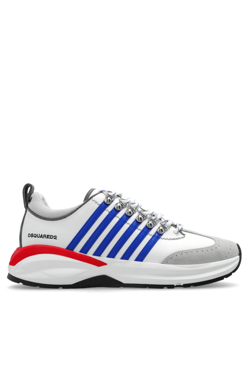 Ниски маратонки Dsquared2 Dash, бели, сини, червени