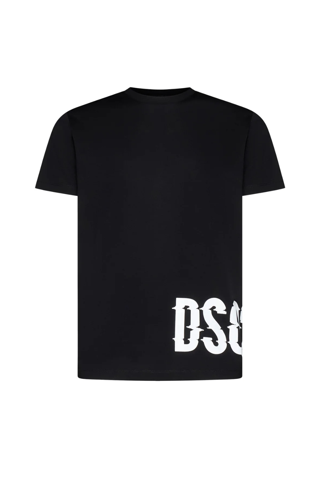 Черна тениска с лого и къс ръкав Dsquared2