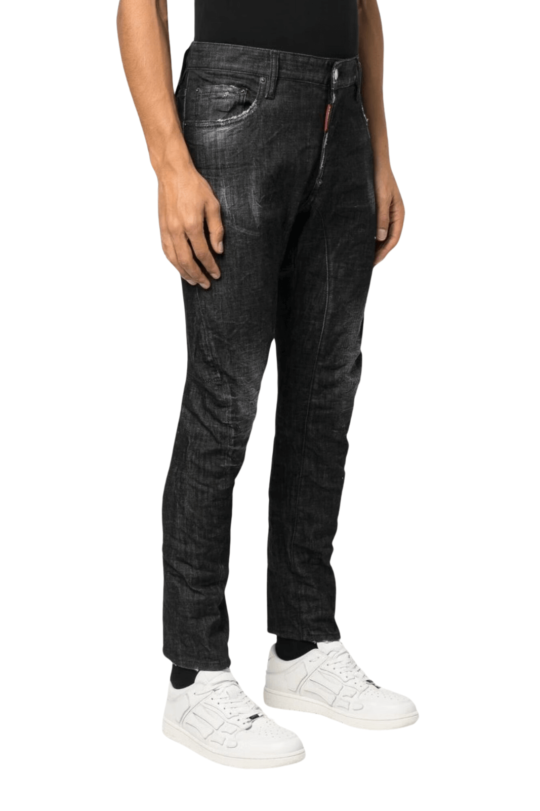 Черни дънки за кънки Dsquared2 Clean Wash