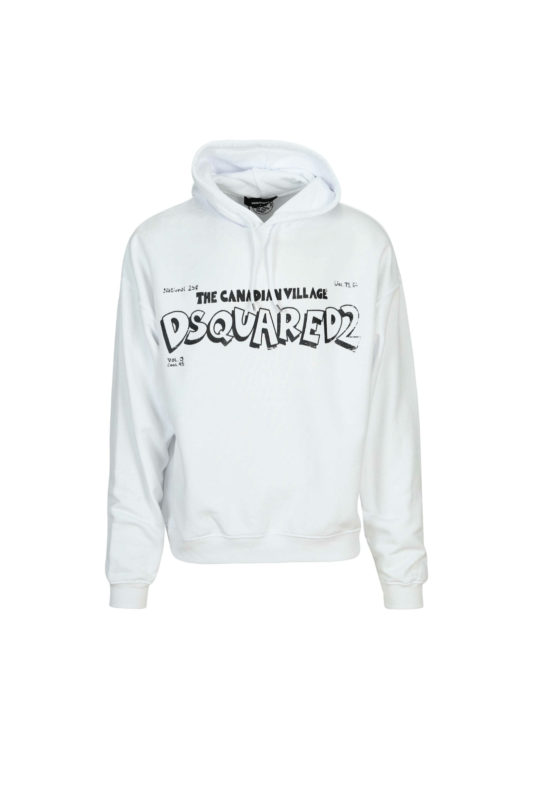 Dsquared2 Бял суитшърт с максилограмо The Canadian Village