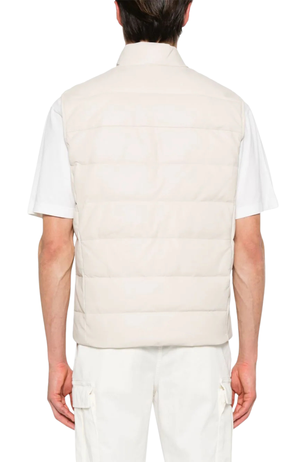 Eleventy Padded Men Vest Beige