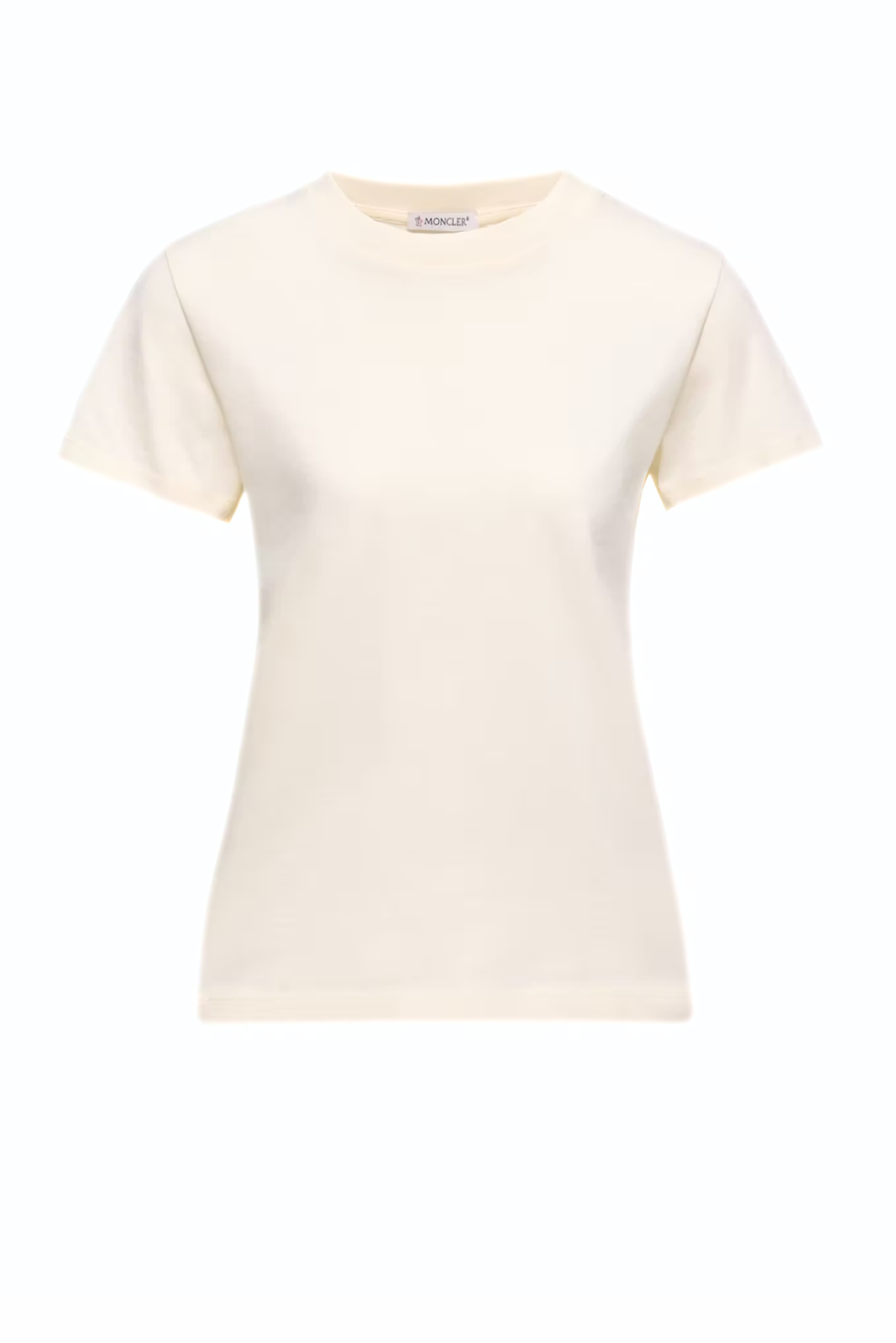 Дамска тениска с кръгло деколте Moncler, черна