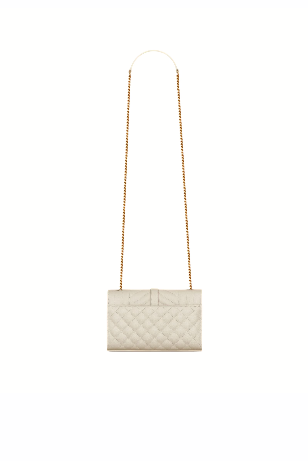 Saint Laurent Envelope Small Bag In Quilted Grain De Poudre Embosed Leather