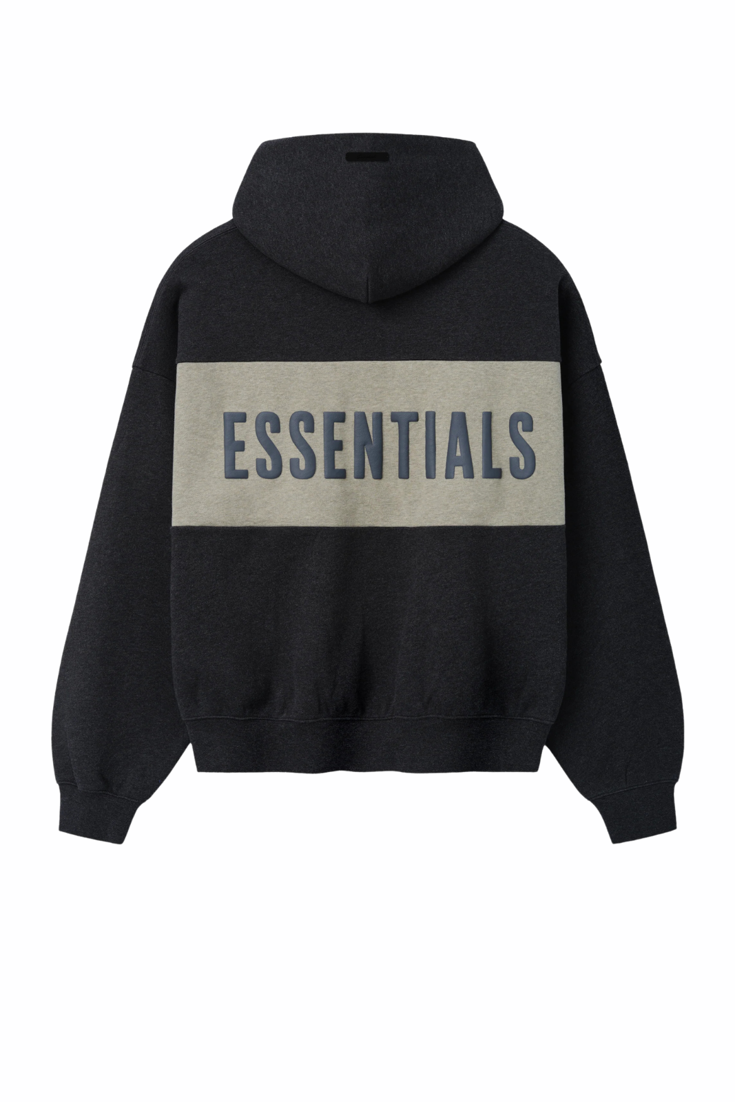 Fear of God Cropped Relaxed Panelled Hoodie Iron Grey