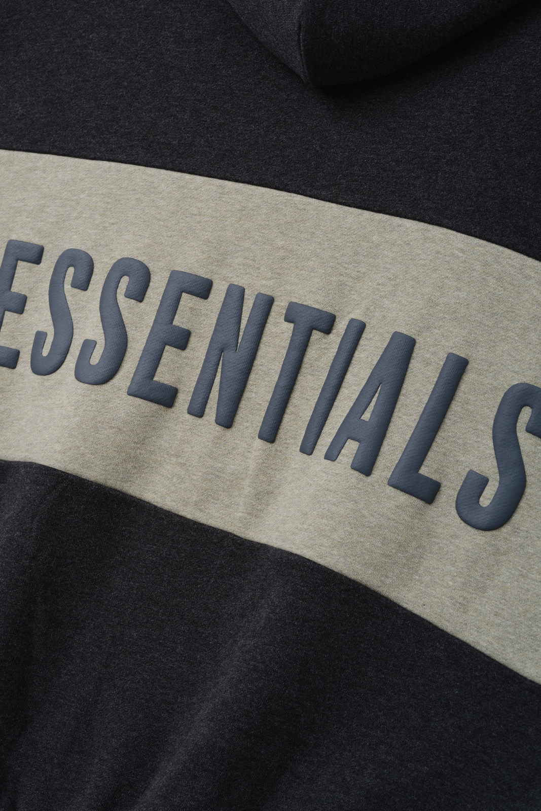Fear of God Cropped Relaxed Panelled Hoodie Iron Grey