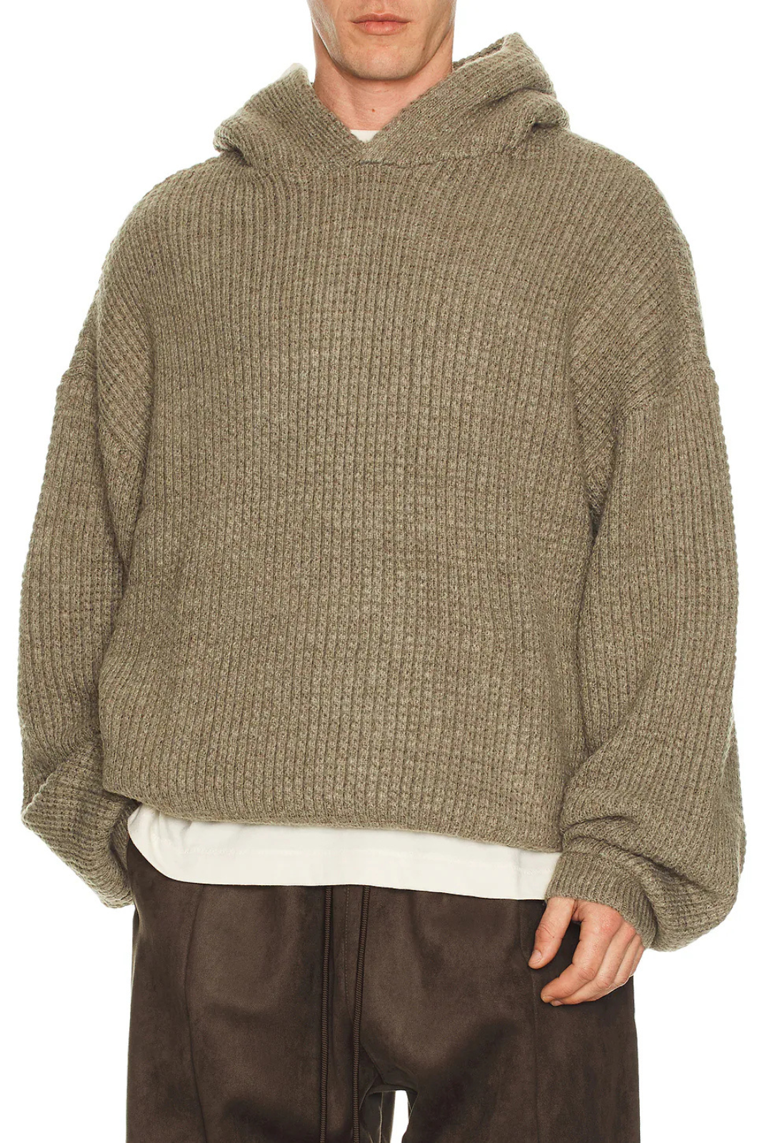 Суичър с качулка Fear of God Essentials „Лека овесена каша“