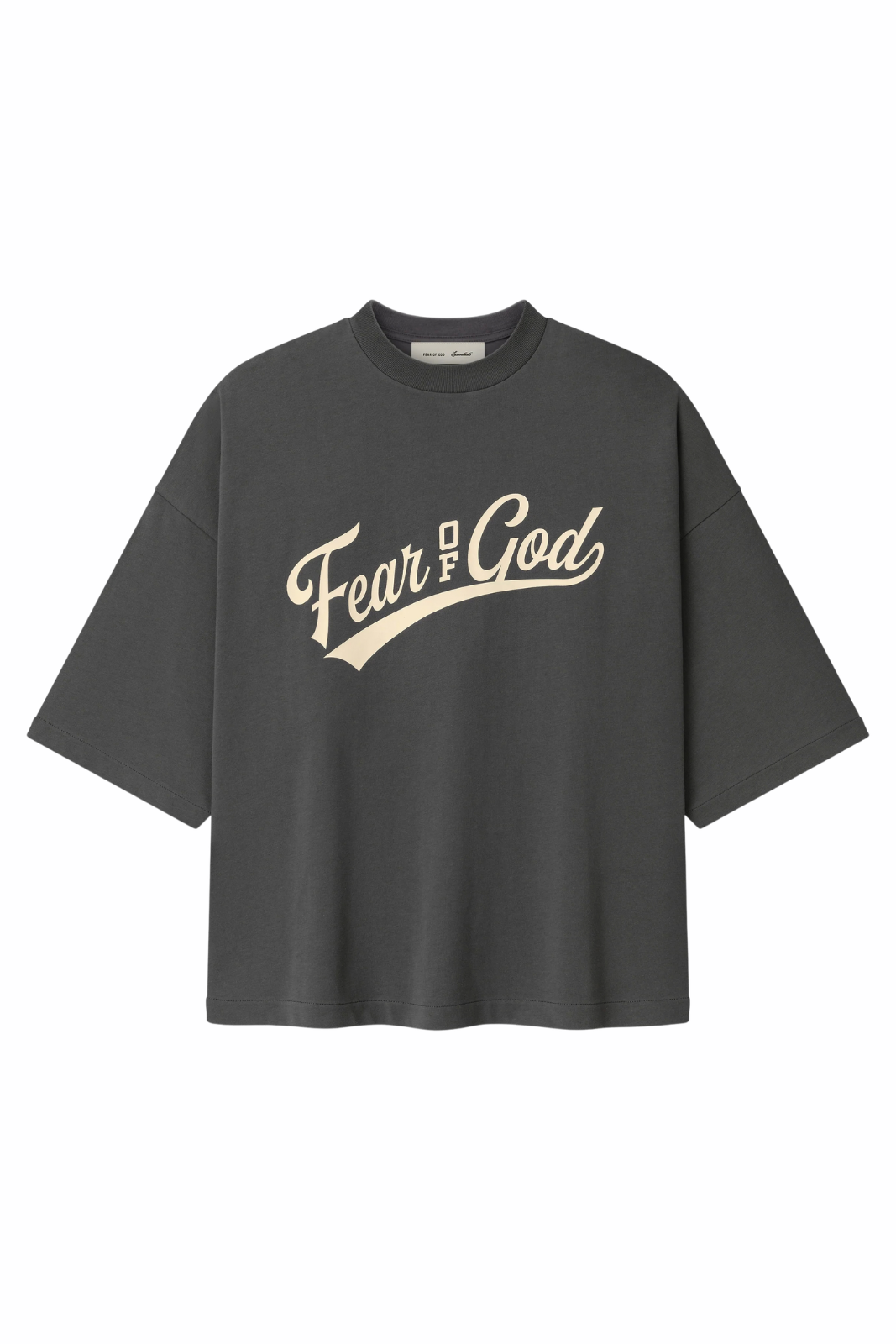 Fear of God Essentials Merch Tee Boxy Fit Iron Grey