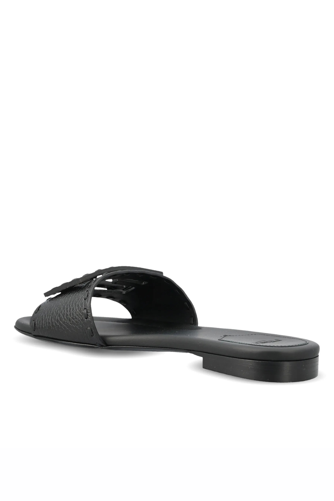Fendi Woman Baguette Selleria Sandals Black