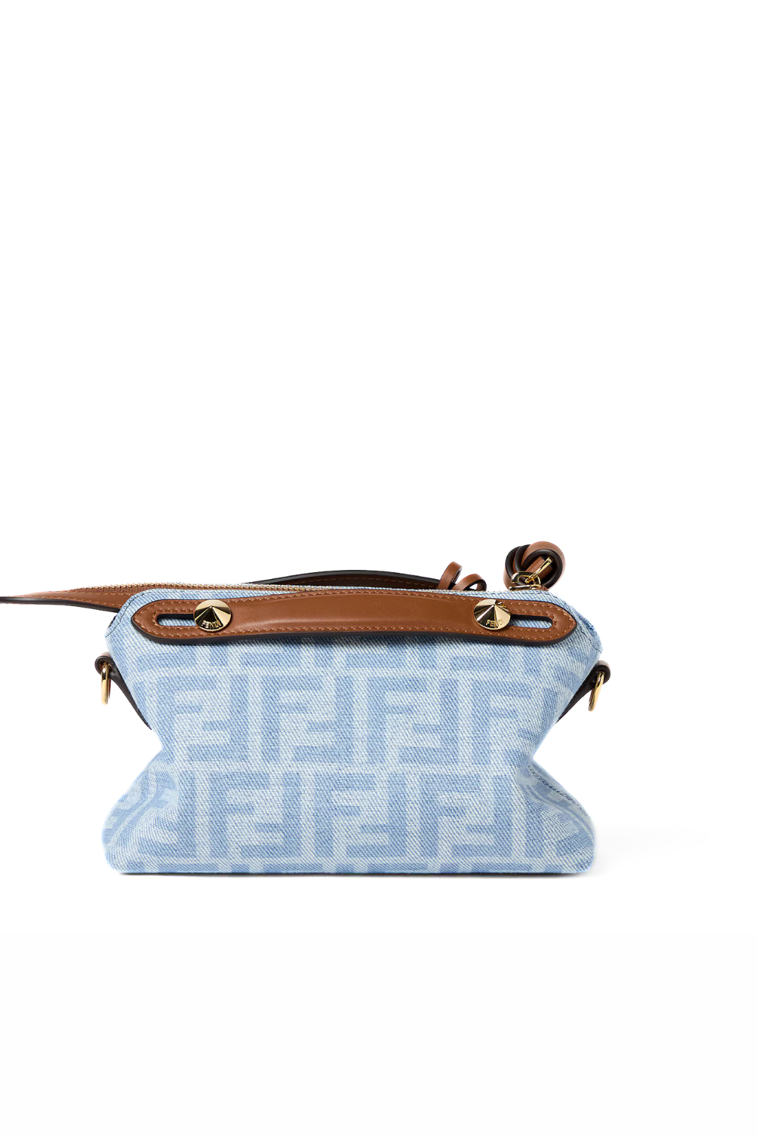 Fendi By The Way Soft Mini Light blue FF denim mini-bag