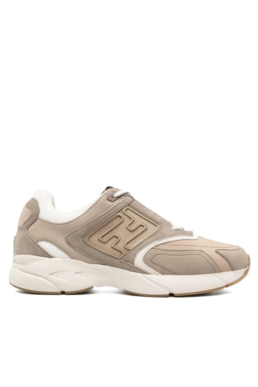 Ниски кецове Fendi Flow от бяла кожа