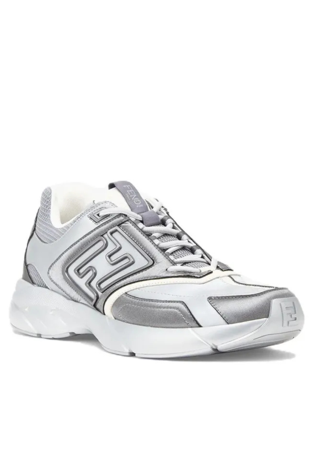 Ниски кецове Fendi Flow от бяла кожа