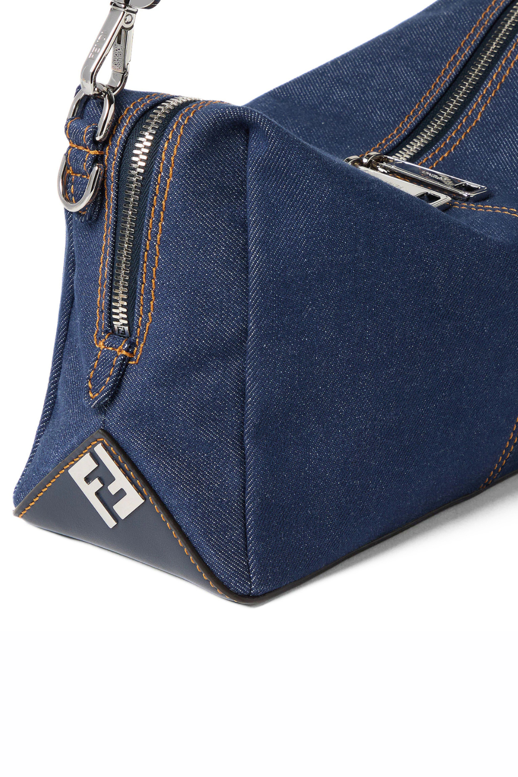 Fendi Lui Medium Dark blue denim fabric bag